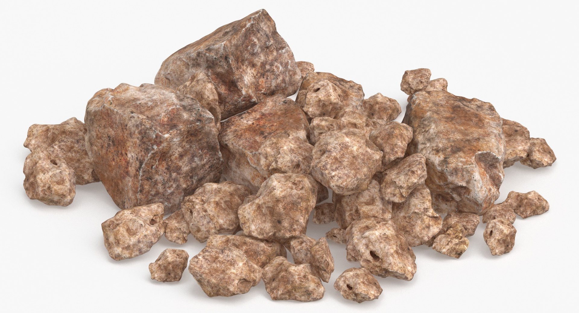Fallen Rocks 01 Pile 3D - TurboSquid 1869687