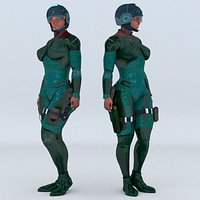 Futuristic Soldier Guardian
