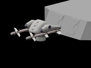 missile sequence animations systems 3d model