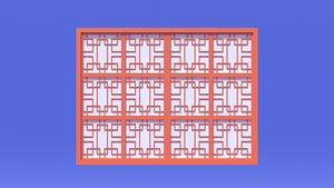 3D Cartoon Chinese Window model