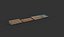 portable bleacher set 01 3D model