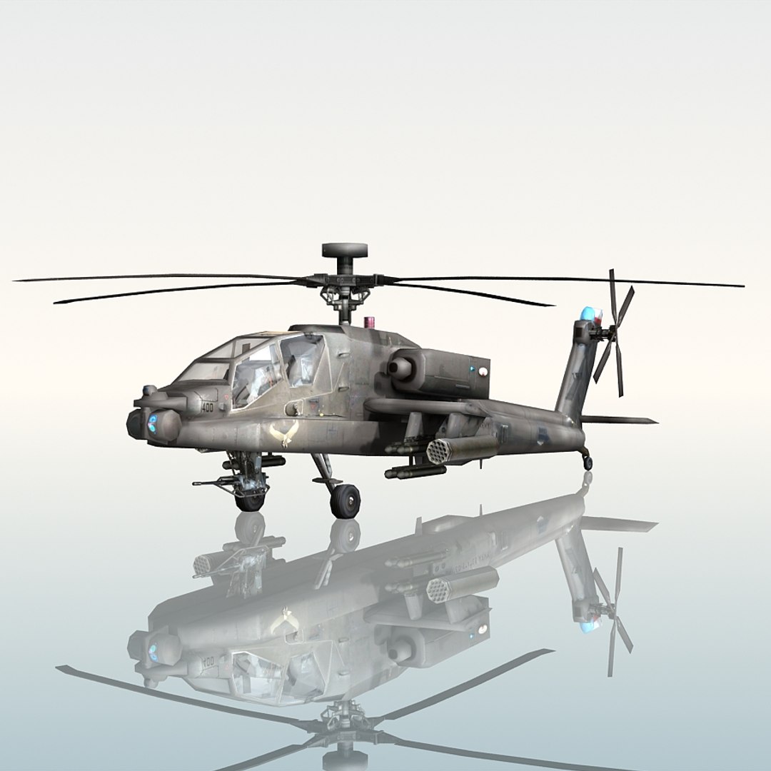 3d Model Army Attack Helicopter