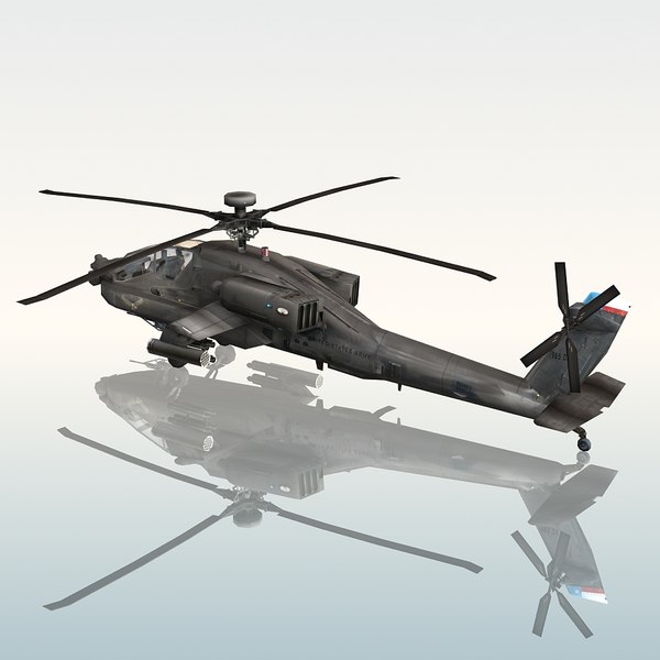 3d Model Army Attack Helicopter