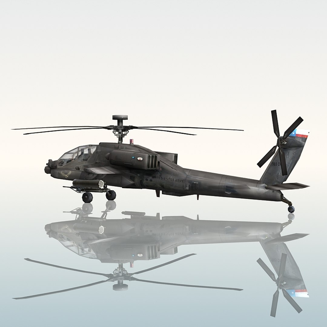 3d Model Army Attack Helicopter