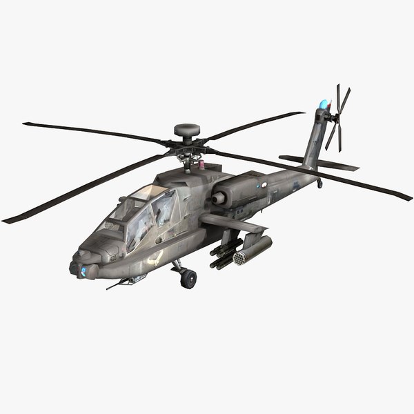 3d model army attack helicopter