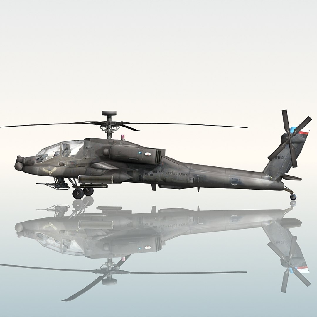 3d Model Army Attack Helicopter