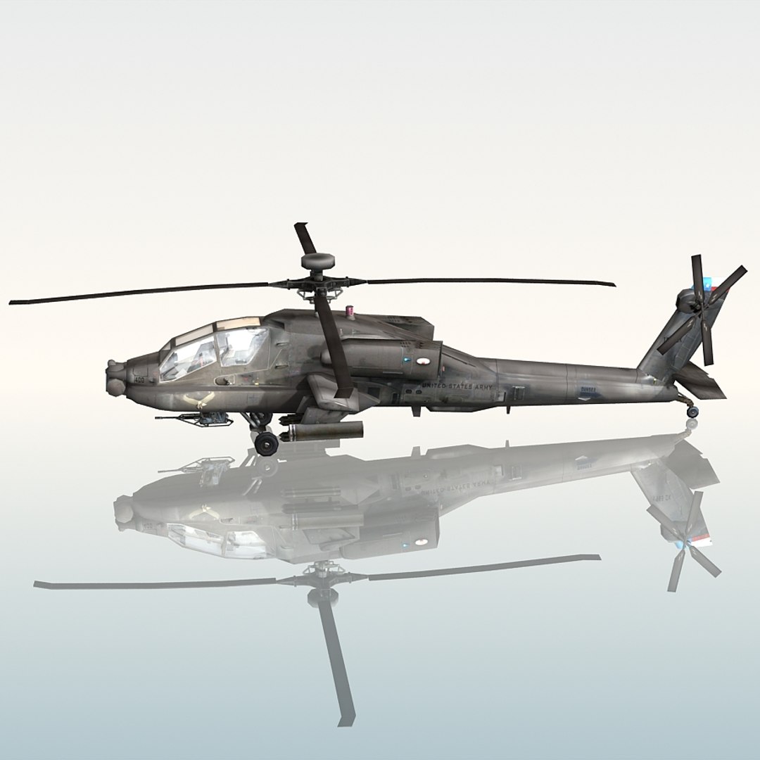 3d Model Army Attack Helicopter