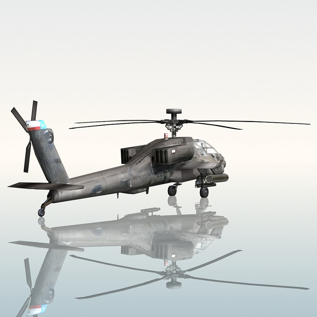 3d Model Army Attack Helicopter