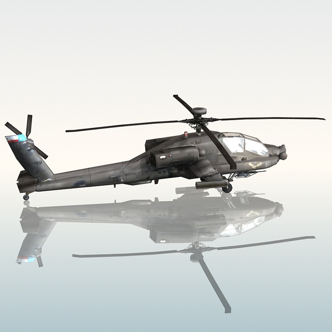 3d Model Army Attack Helicopter