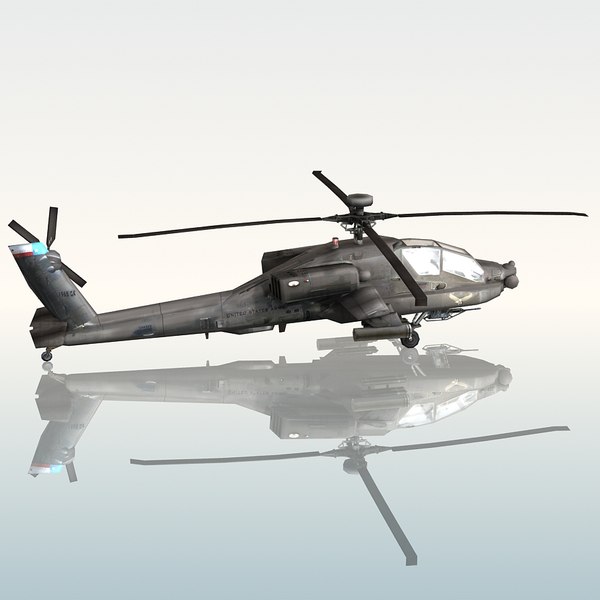 3d model army attack helicopter