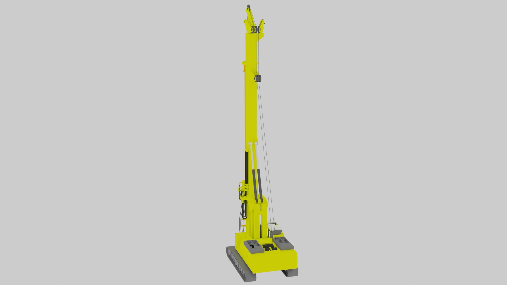 Construction Piling Machinery 3D Model - TurboSquid 1894669