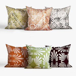3D decorative pillows dot bo model