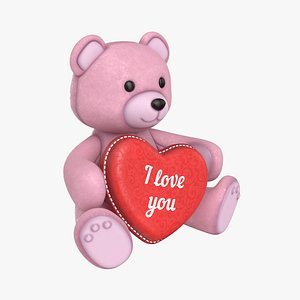 Teddy Bear Heart Rose