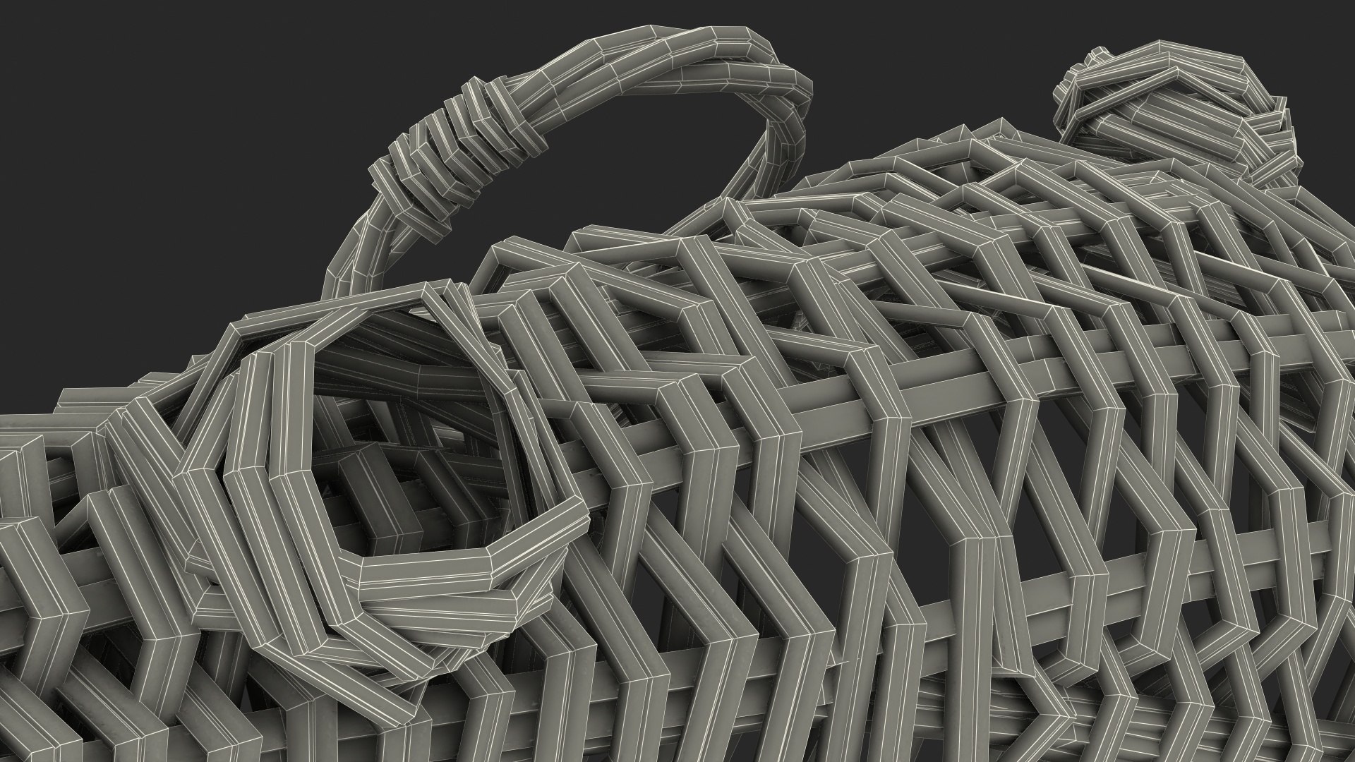 3D Model Cornucopia Basket Brown - TurboSquid 1868502