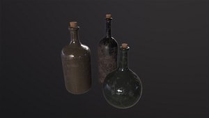 Old Rum Bottles