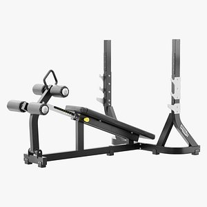 3D Technogym Olympic Declined Bench Pure