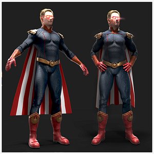 Homelander Low-poly 3D Model