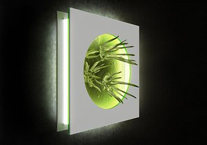 3D light alien flower alisa model