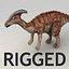 Parasaurolophus rigged