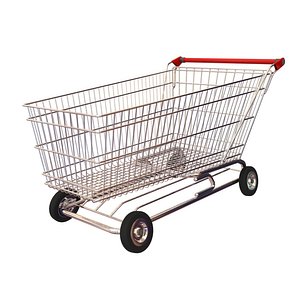 3d model shopping cart