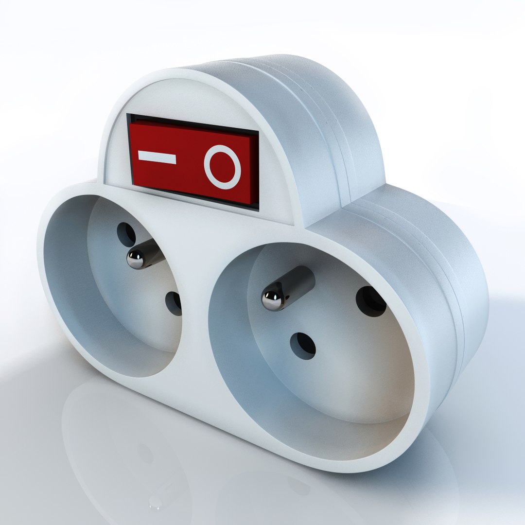 3d Plug Socket Model