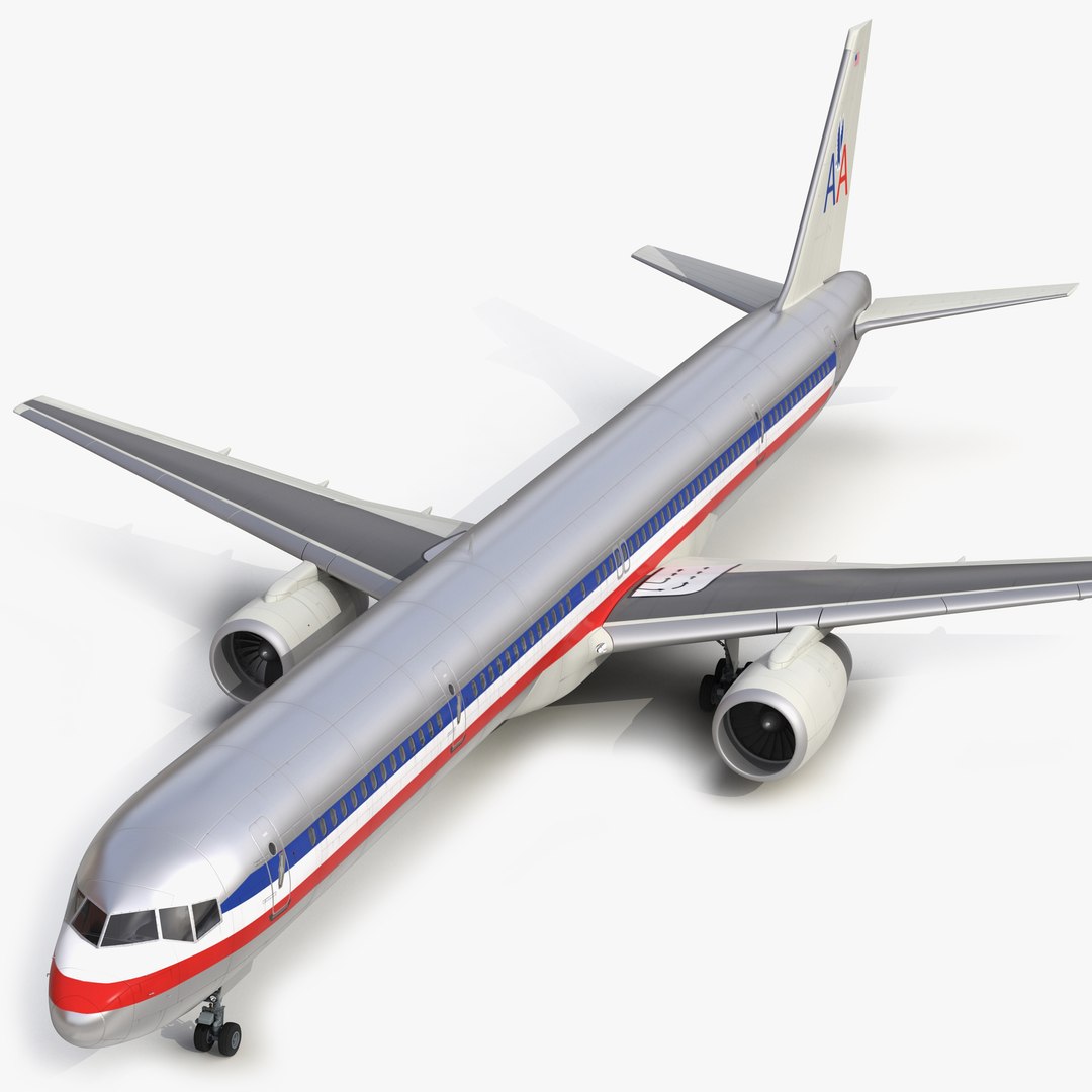 Boeing 757-300 American Airlines 3D model preview