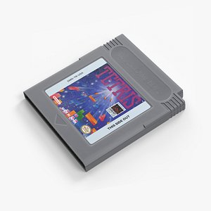 Nintendo Game Boy Cartridge Tetris Edition 3D model