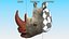 Adult Rhino Head Fur
