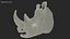 Adult Rhino Head Fur
