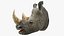 Adult Rhino Head Fur