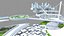 Sci-Fi Futuristic Future Flying City