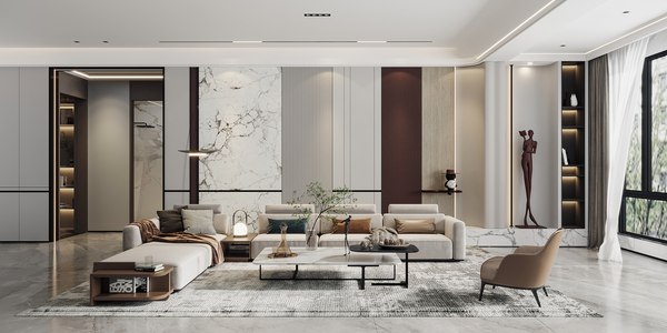 modelo 3d Modern living room - TurboSquid 2012385