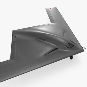 3D B-21 Stealth Bomber Black
