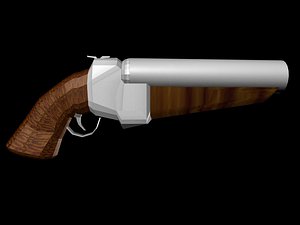 free shotgun weapon 3d model