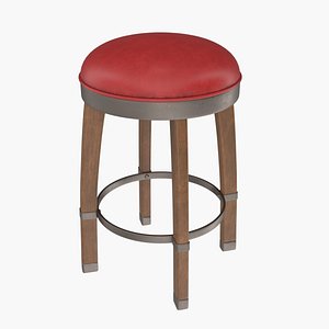 Red  Bar Counter Stool