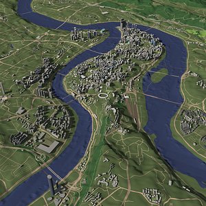 3D Chongqing China - city and urban model