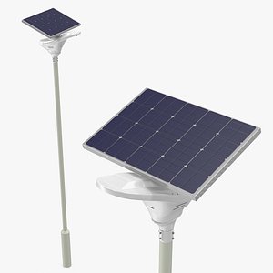 3D led solar street light