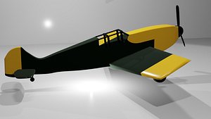 Messerschmitt fighter plane 3D model