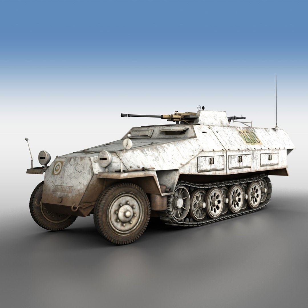 Sd Kfz 251 17 Model - TurboSquid 1408027