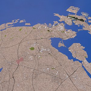 manama bahrain buildings 3D model