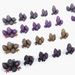 3D pack rocks items 164