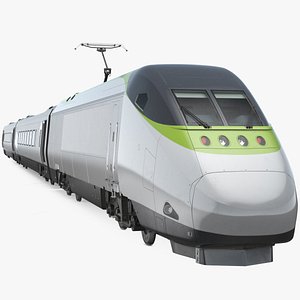 express train generic rigged 3D model