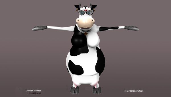 cow animation 3d