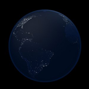 Earth At Night 3D model