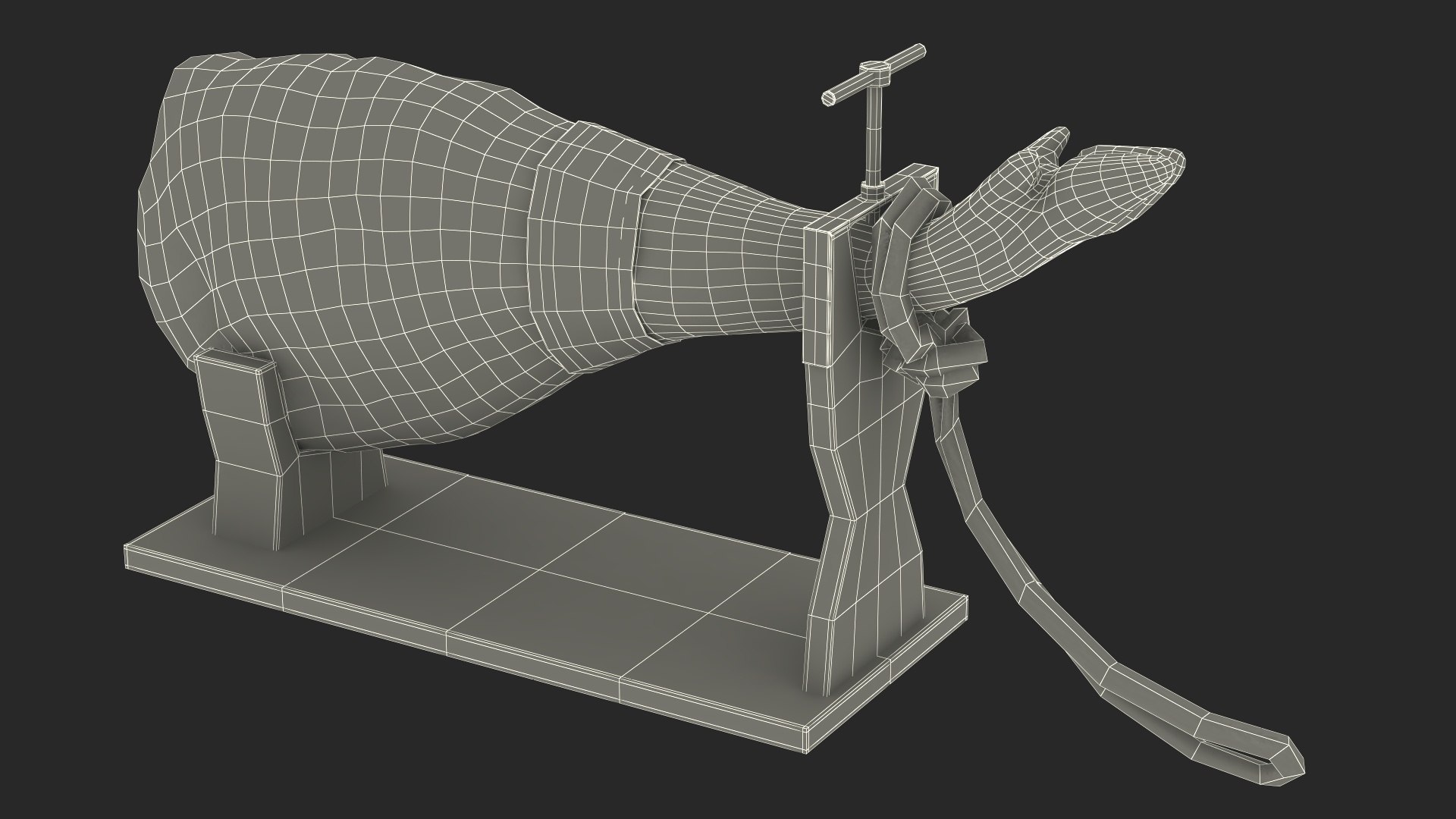 3D Iberico Ham Leg on Wooden Carving Stand https://p.turbosquid.com/ts-thumb/KI/3kVzwf/3T/iberico_ham_leg_on_wooden_carving_stand_018/jpg/1751409556/1920x1080/fit_q87/3a665cacee264f08433d01dce3ad49baf54a728d/iberico_ham_leg_on_wooden_carving_stand_018.jpg