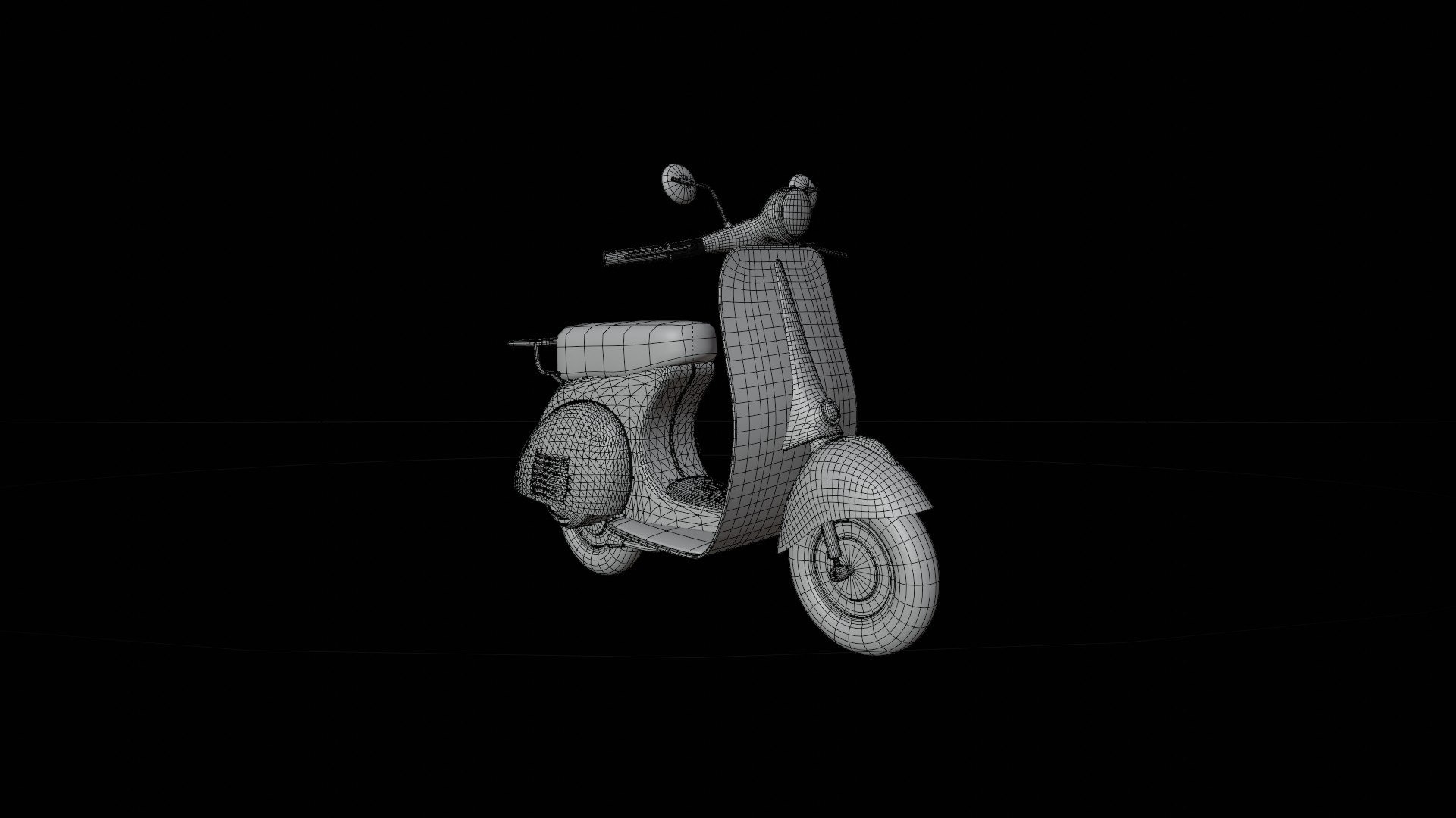 Vespa Scooter Model - TurboSquid 2246286