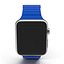 Apple Watch蓝色皮革磁性闭合3D模型