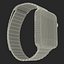 Apple Watch蓝色皮革磁性闭合3D模型