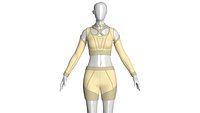Girls Crop Top With Biker Shorts-Outfit