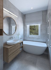 Cozy beautiful bathroom